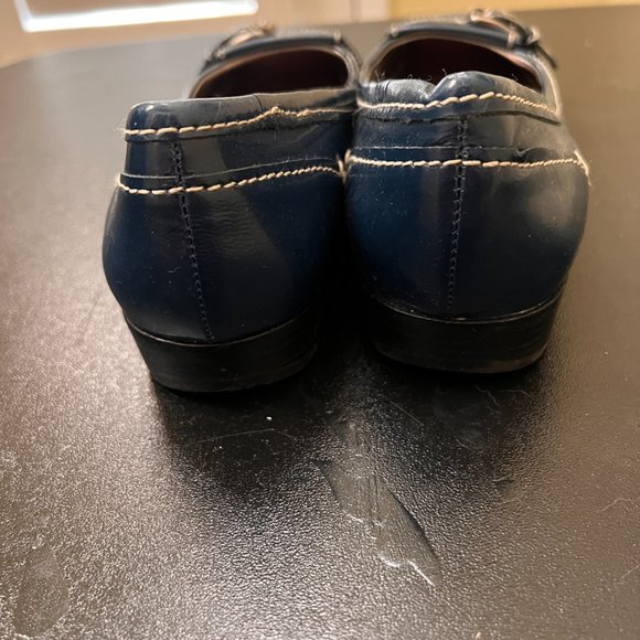 Ruby & bloom size 8 navy leather flats - Picture 5 of 12